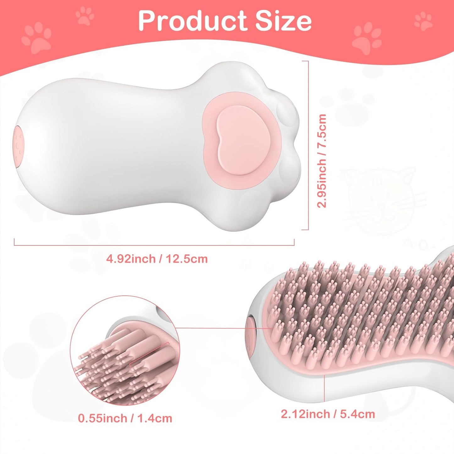 Cepillo de baño para perros y gatos