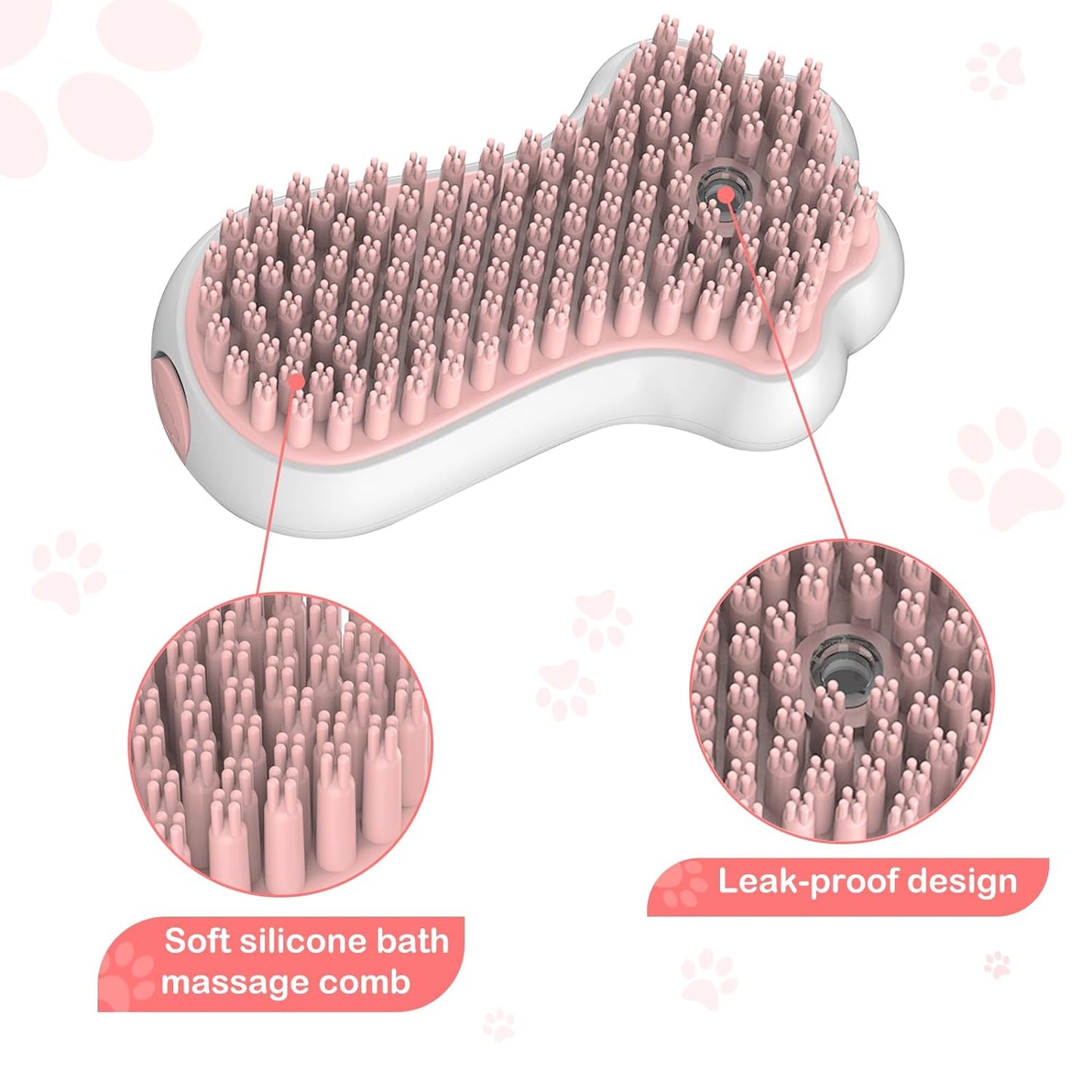 Cepillo de baño para perros y gatos