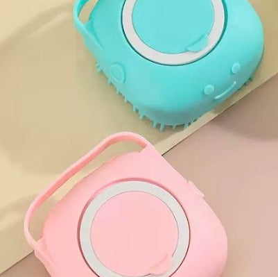 Cepillo de baño de silicona para perros y gatos