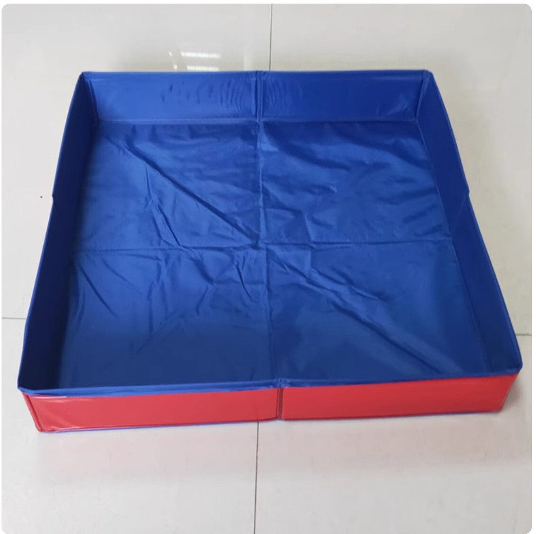 Piscina plegable para perros, arenero para gatos