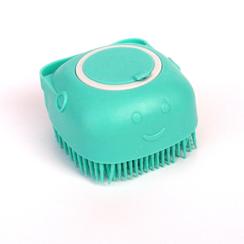 Cepillo de baño de silicona para perros y gatos