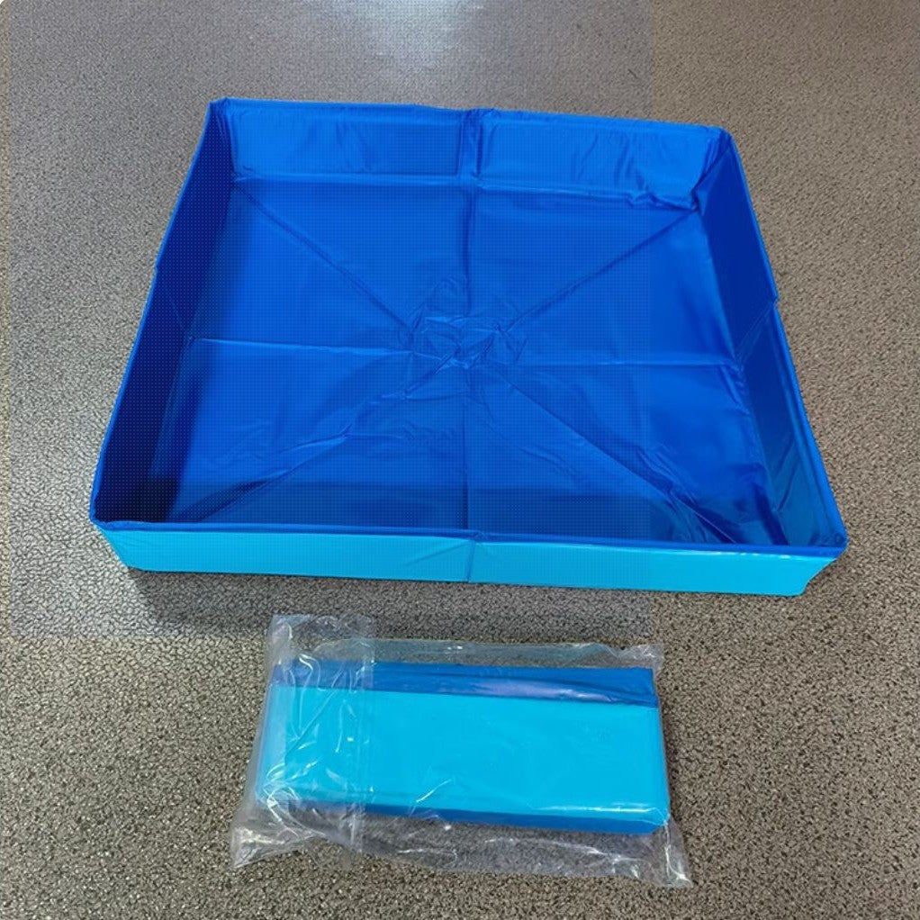 Piscina plegable para perros, arenero para gatos
