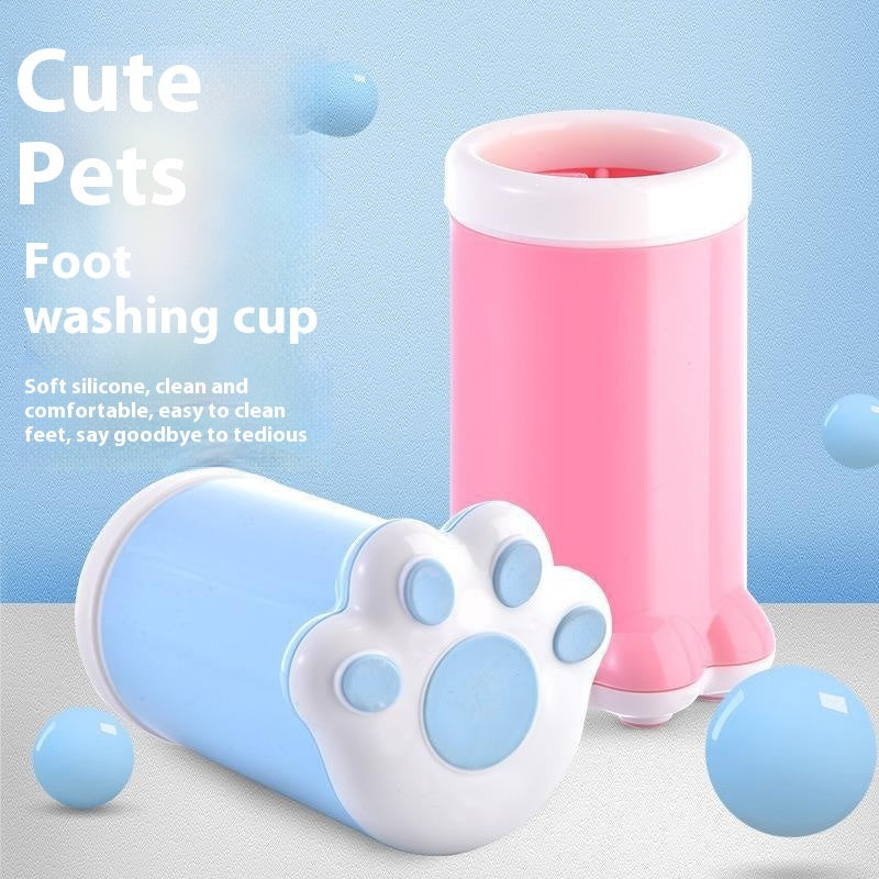 Lavadora portátil de silicona para patas de perro