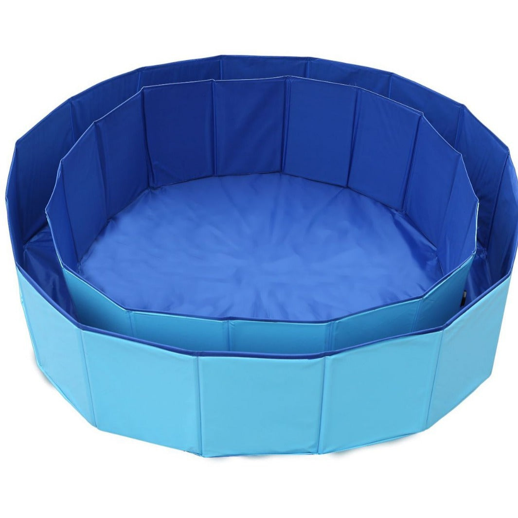 Piscina plegable para perros, arenero para gatos